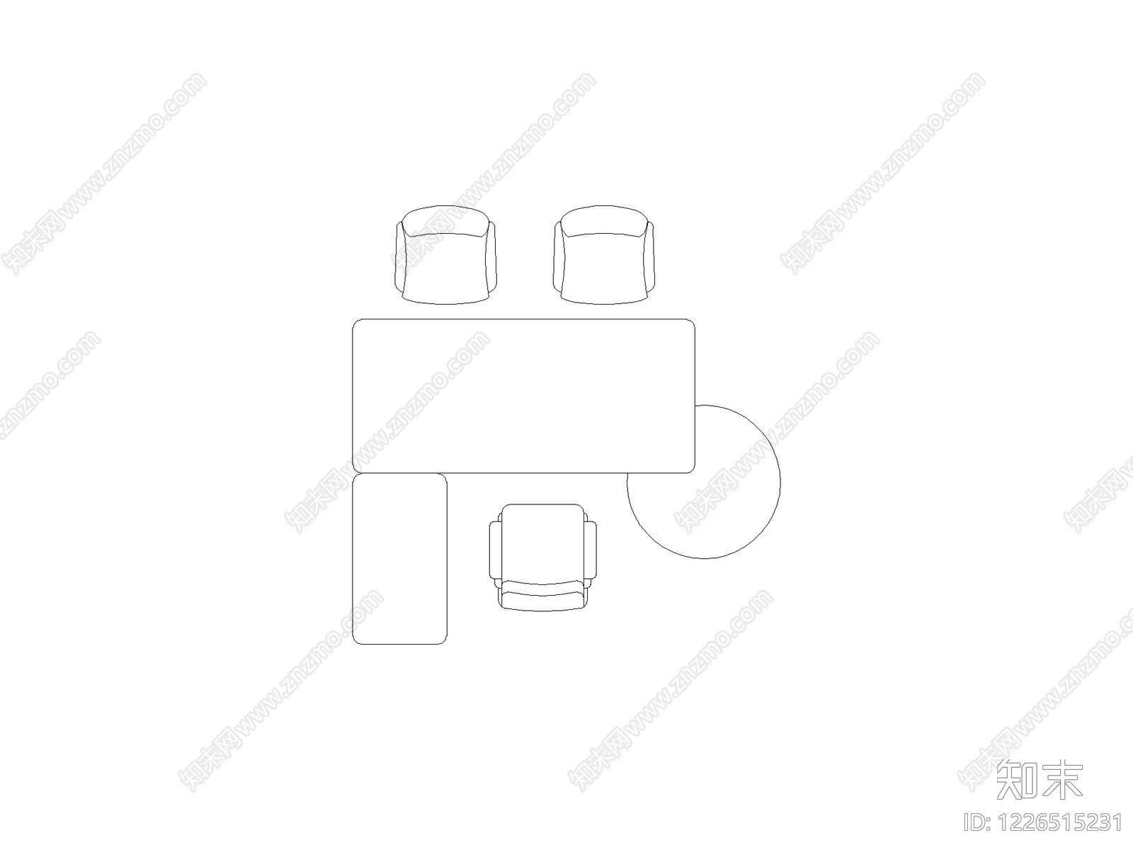 桌子CAD图纸