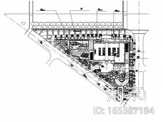 [上海]金融中心办公环境景观设计施工图cad施工图下载【ID:165387184】