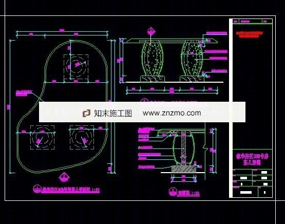 夜总会豪华房茶几详图cad施工图下载【ID:76941853】