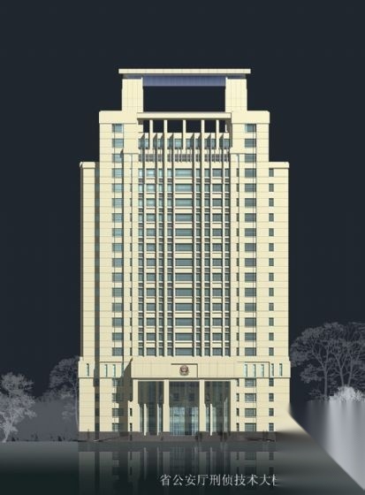 某市公安厅办公楼设计文本cad施工图下载【ID:151407143】