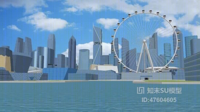 艺术风格建筑SU模型下载【ID:819313457】