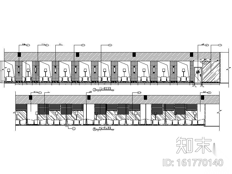 [湖南]某咖啡西餐厅室内装修全套施工图纸cad施工图下载【ID:161770140】