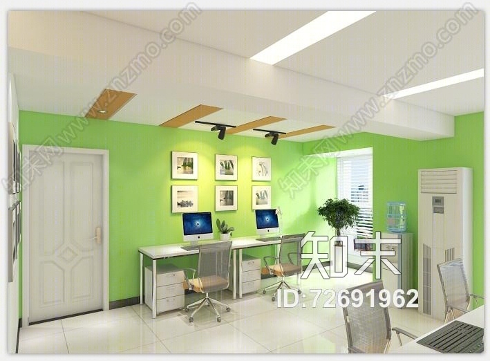 现代办公室3D模型下载【ID:72691962】