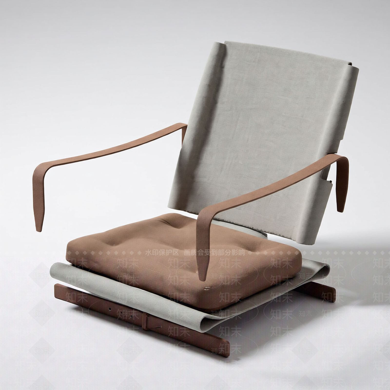 纽扣皮质休闲椅3D模型下载【ID:1206201178】