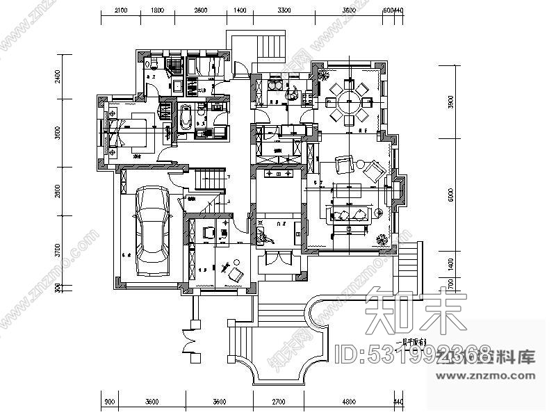 施工图田园乡村二层别墅装修图施工图下载【ID:531992368】