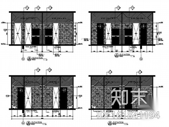 [深圳]某高档小区奢华欧式综合会所装修图cad施工图下载【ID:161841194】