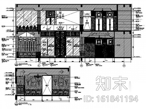 [深圳]某高档小区奢华欧式综合会所装修图cad施工图下载【ID:161841194】