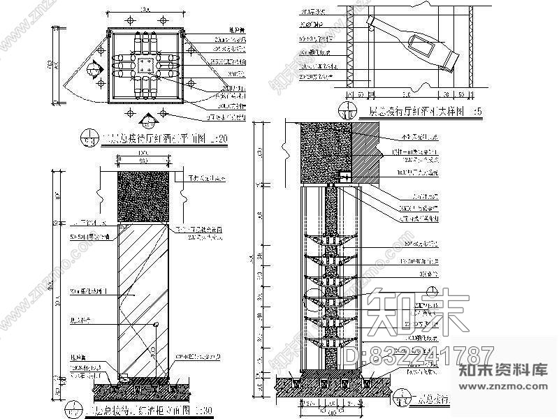 图块/节点红酒酒柜详图施工图下载【ID:832241787】