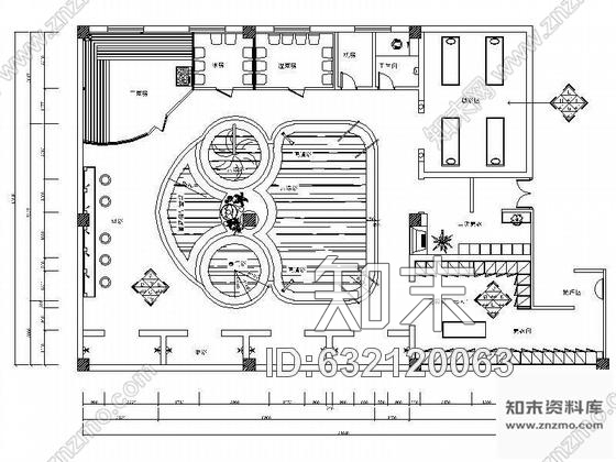 施工图洗浴中心男浴区装修图施工图下载【ID:632120063】