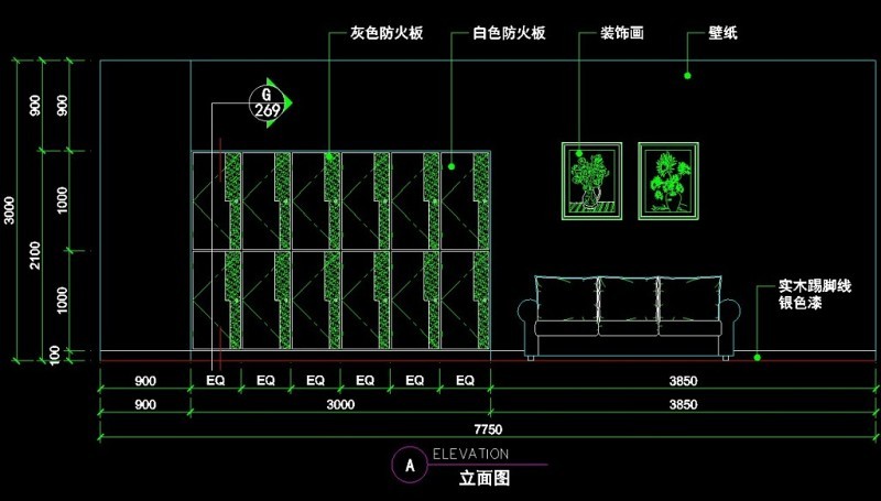 理发店CAD图块图纸施工图下载【ID:149612134】