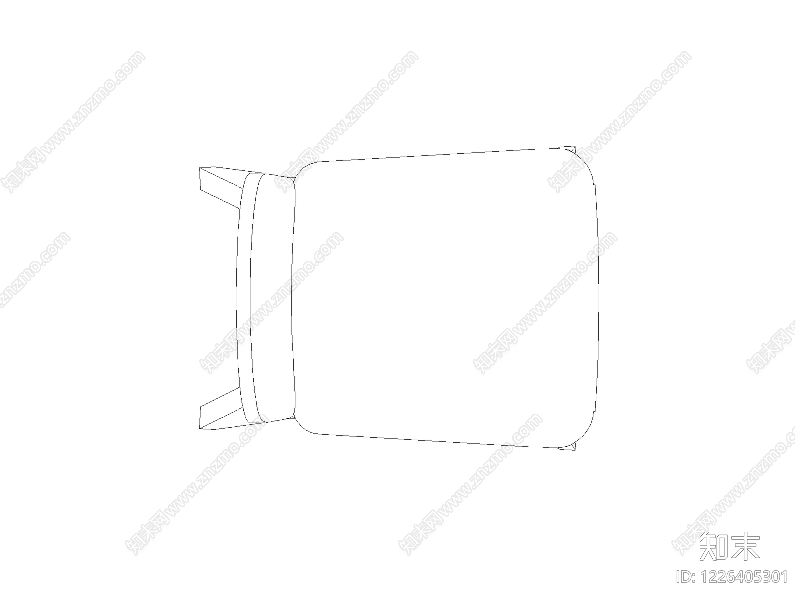 沙发cad施工图下载【ID:1226405301】