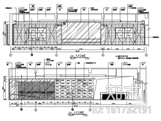 [西安]高档现代风格售楼中心精装修CAD施工图cad施工图下载【ID:161732191】