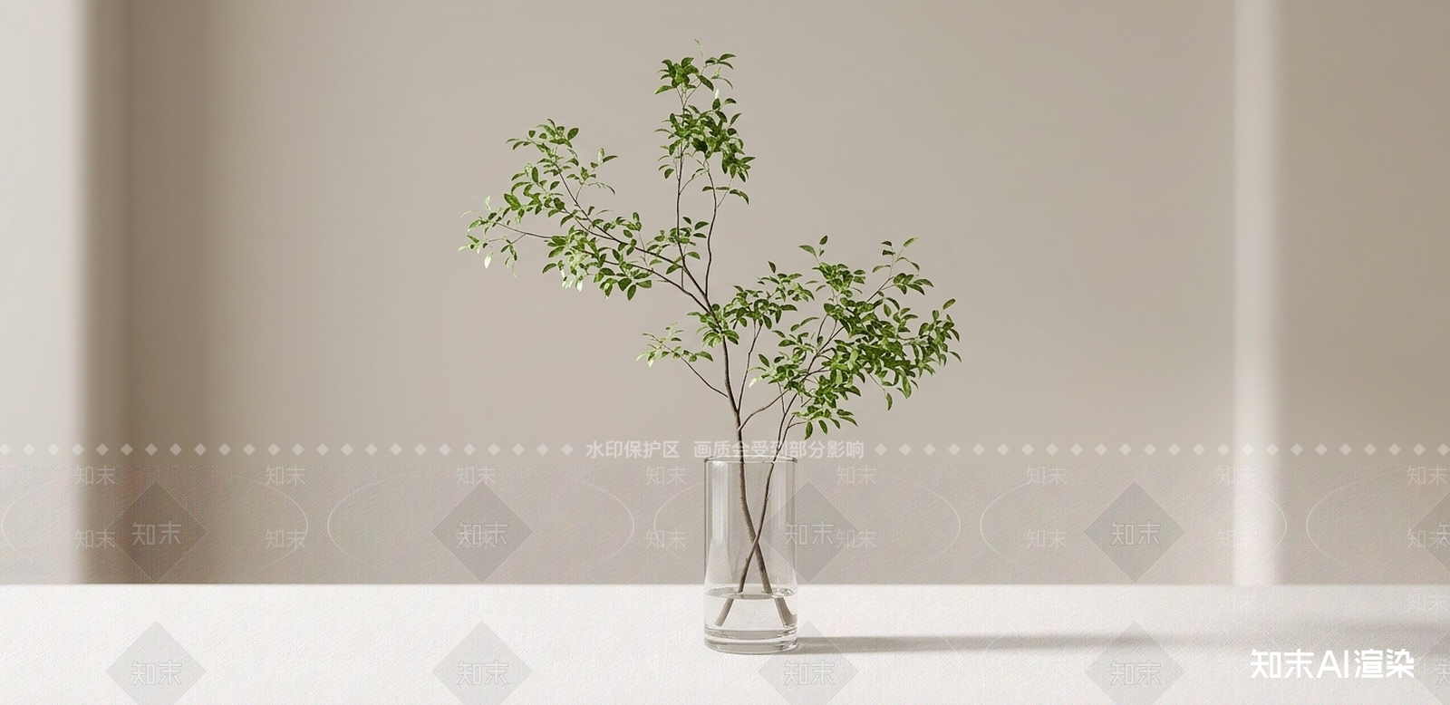 桌面艺术绿植灌木3D模型下载【ID:1227422364】