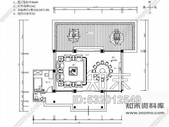 施工图某别墅型私人接待餐厅装饰施工图含效果cad施工图下载【ID:532012549】