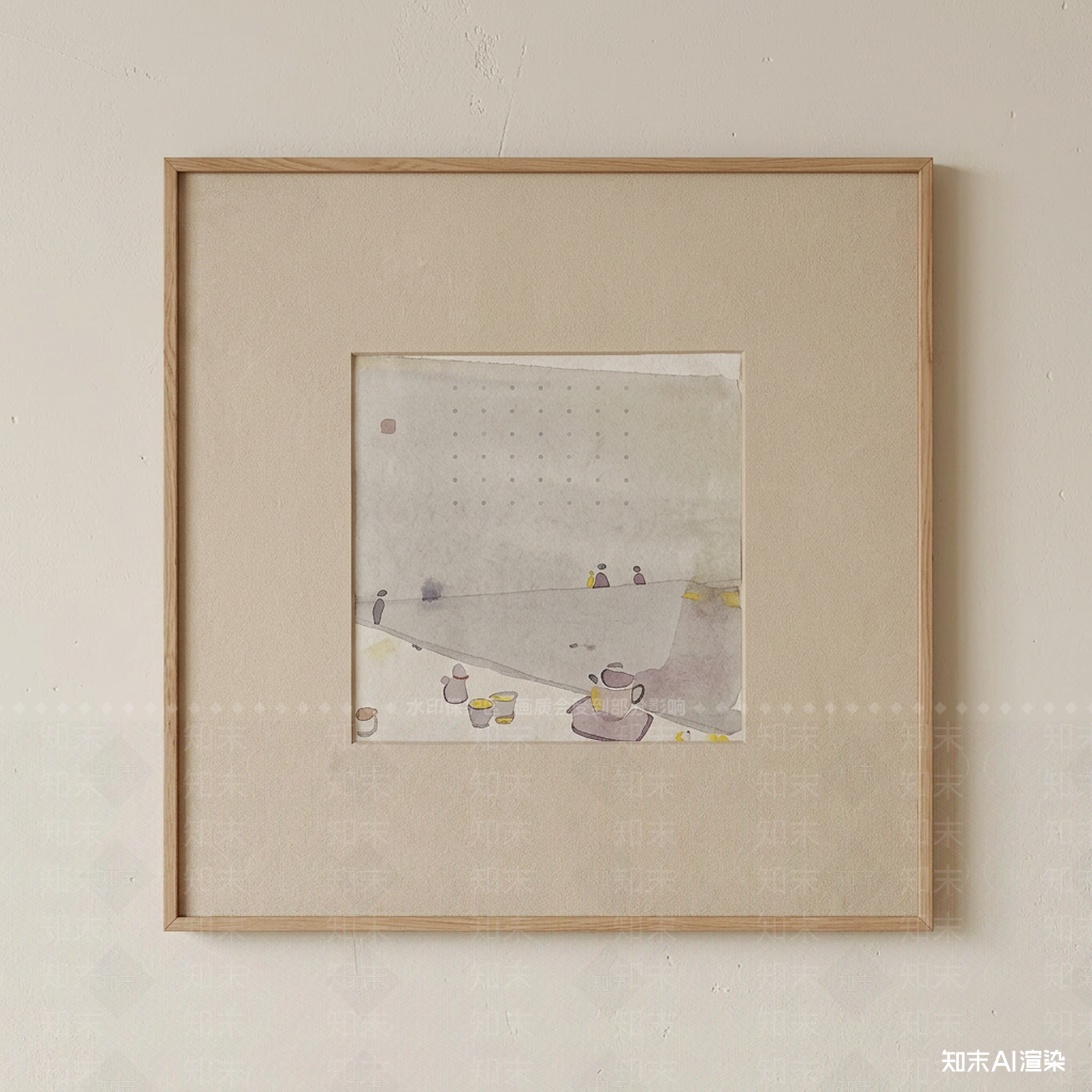 浅色框装饰画挂画SU模型下载【ID:1227261421】