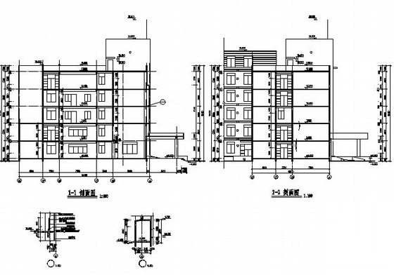 某五层专科医院建筑施工图cad施工图下载【ID:166805148】