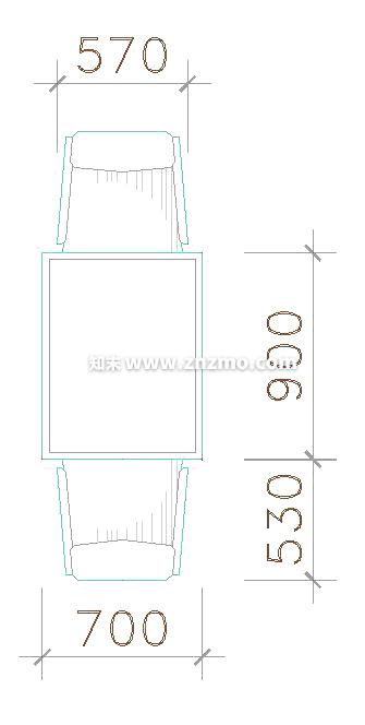 餐桌cad施工图下载【ID:182098105】