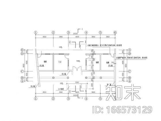 某中学校文物院维修改造工程建筑施工图(另含给排水和电...cad施工图下载【ID:166573129】