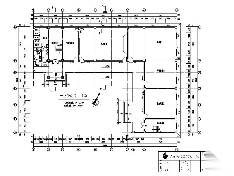 [宁夏]伊斯兰风格小学建筑施工图cad施工图下载【ID:151551161】