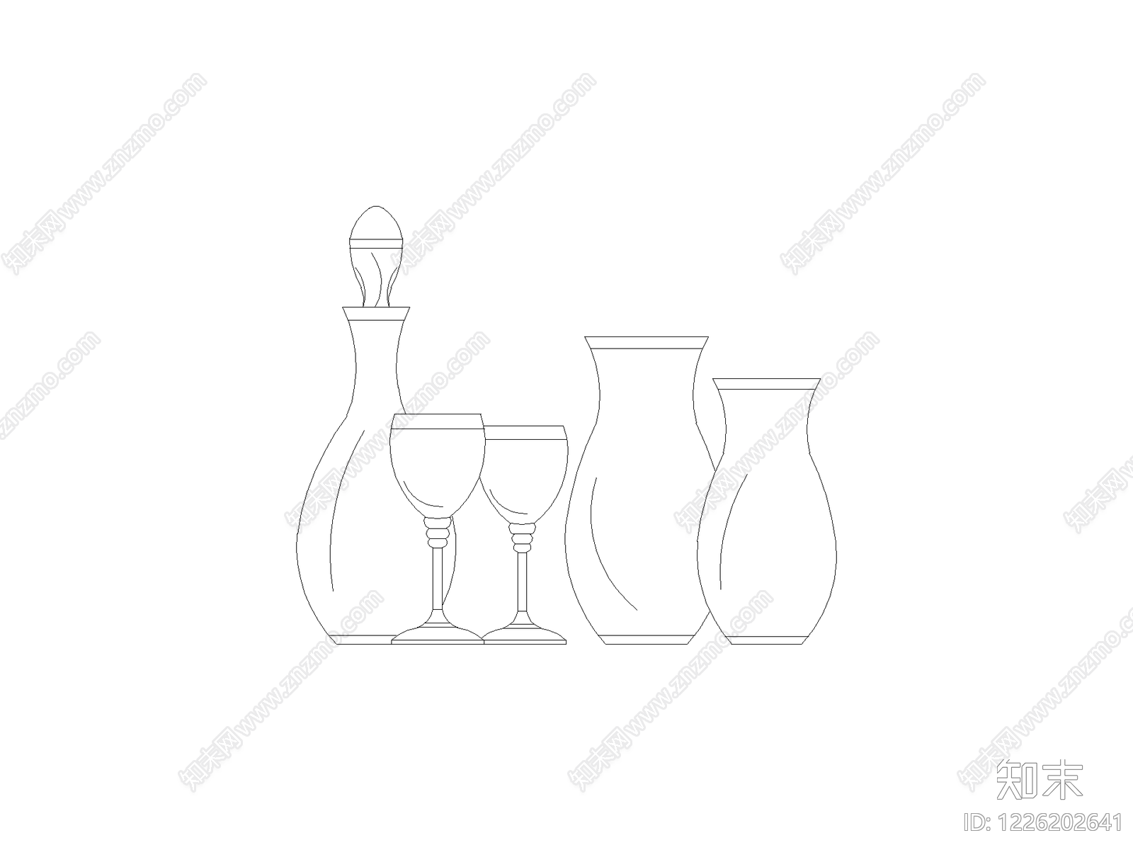 摆件cad施工图下载【ID:1226202641】