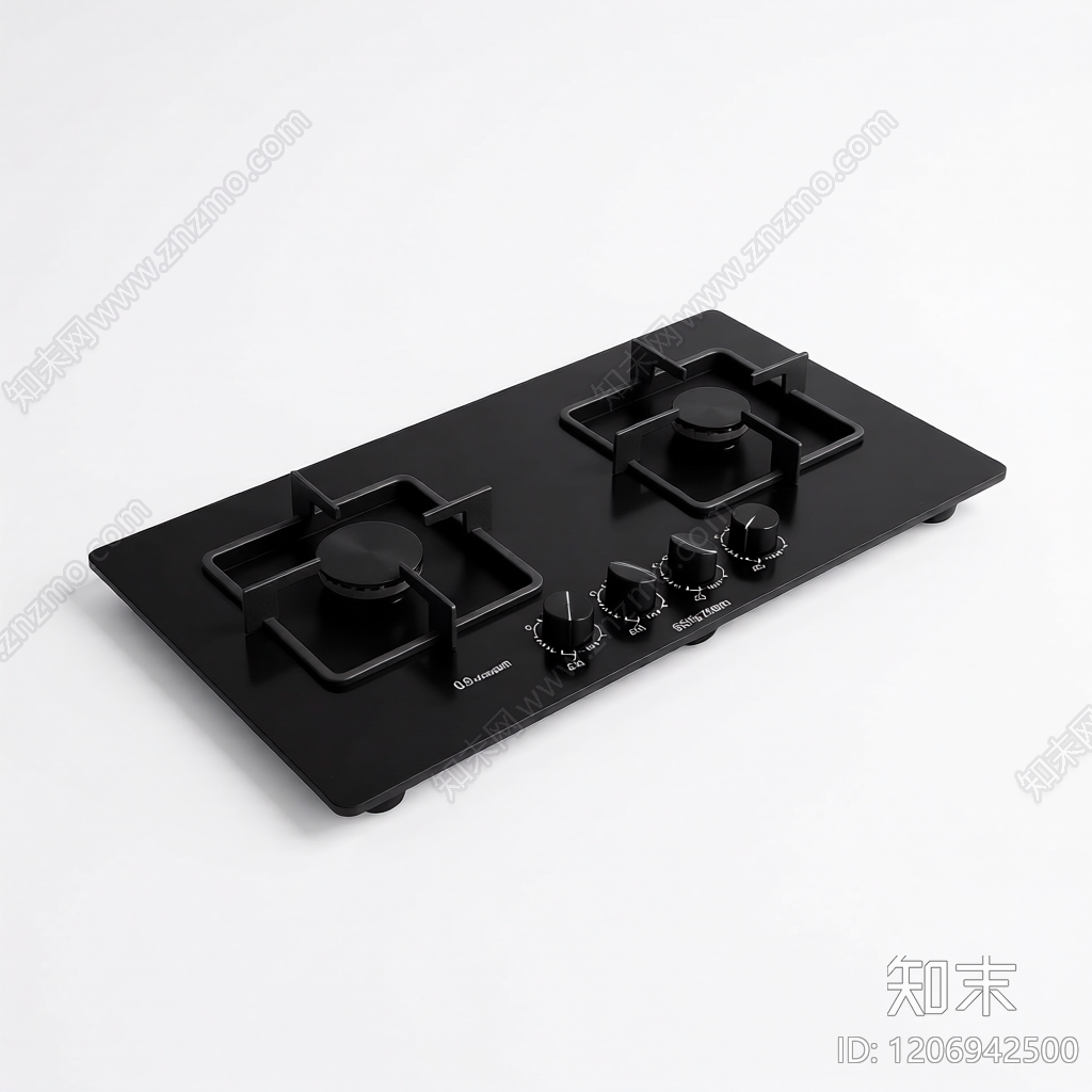 黑色燃气灶具3D模型下载【ID:1206942500】
