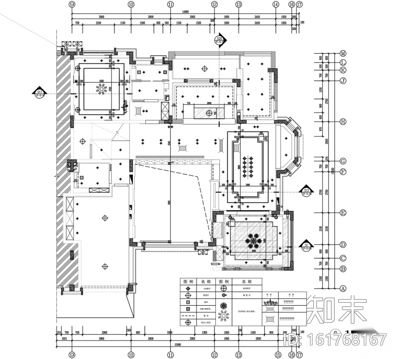[辽宁]青墨雅涵—444㎡中式风格住宅设计施工图及效果图cad施工图下载【ID:161768167】