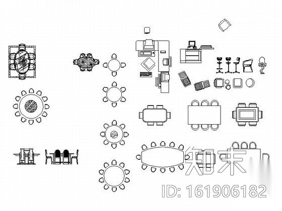 经典室内CAD常用图块下载cad施工图下载【ID:161906182】