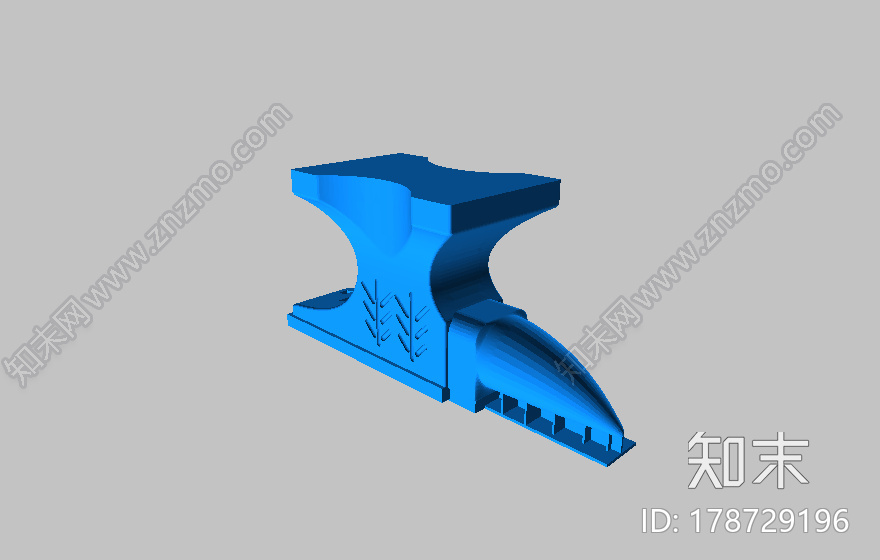 铁匠用的墩子模型3d打印模型下载【ID:178729196】