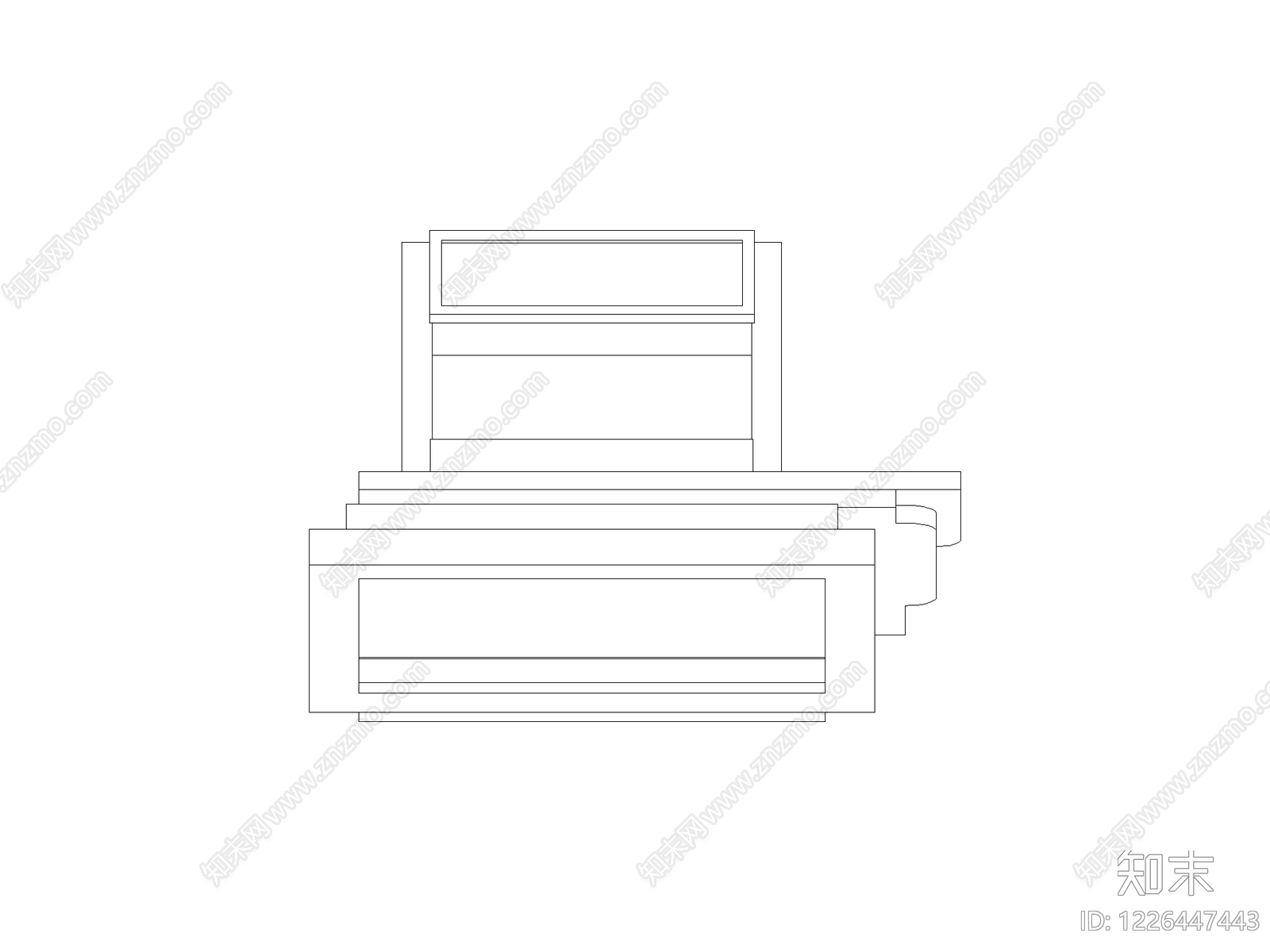 现代柜子CAD图纸