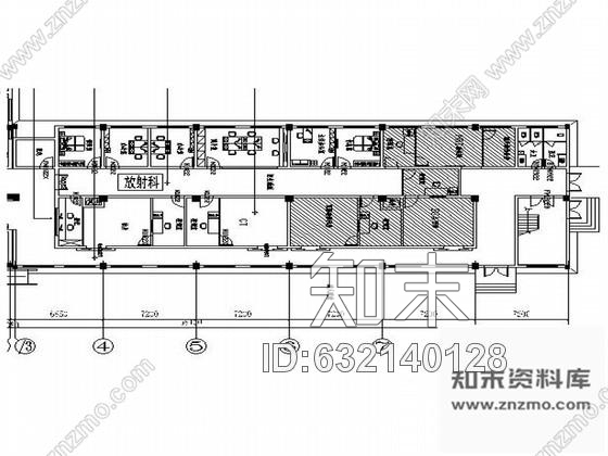 施工图医院放射科室内装修图cad施工图下载【ID:632140128】