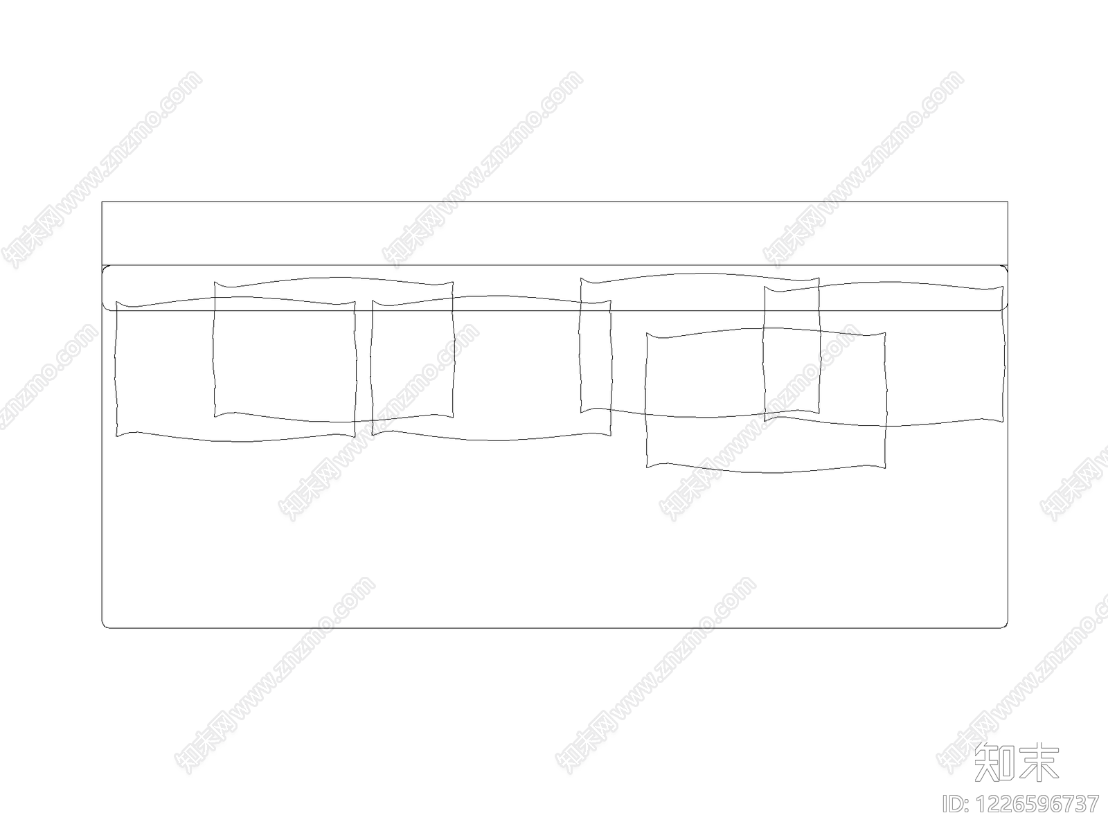 背景墙cad施工图下载【ID:1226596737】