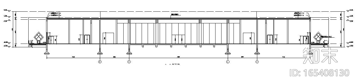 [宁夏]单层剪力墙结构书院建筑施工图全套专业图纸cad施工图下载【ID:165408130】