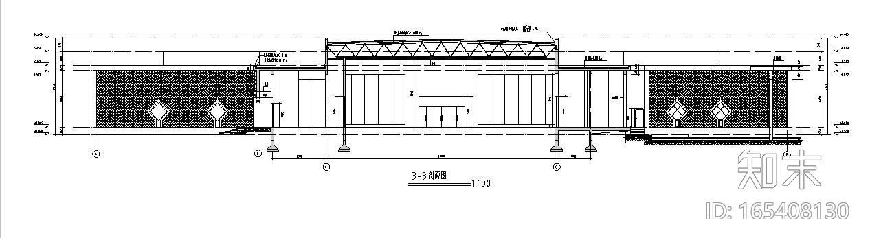 [宁夏]单层剪力墙结构书院建筑施工图全套专业图纸cad施工图下载【ID:165408130】