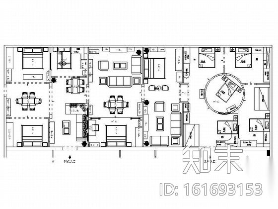 [邢台]大型家具企业现代风格展厅装修施工图施工图下载【ID:161693153】