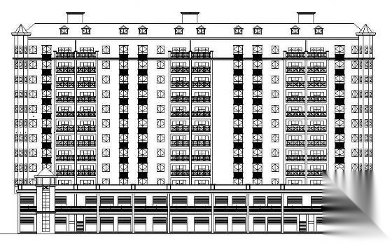 某市十一层住宅建筑方案图cad施工图下载【ID:149851142】