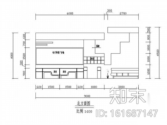 某手机展厅展示设计图cad施工图下载【ID:161687147】