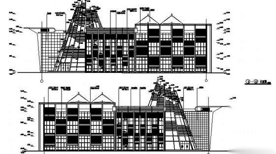 [贵州省水城]某三层售楼中心建筑施工图施工图下载【ID:165140159】