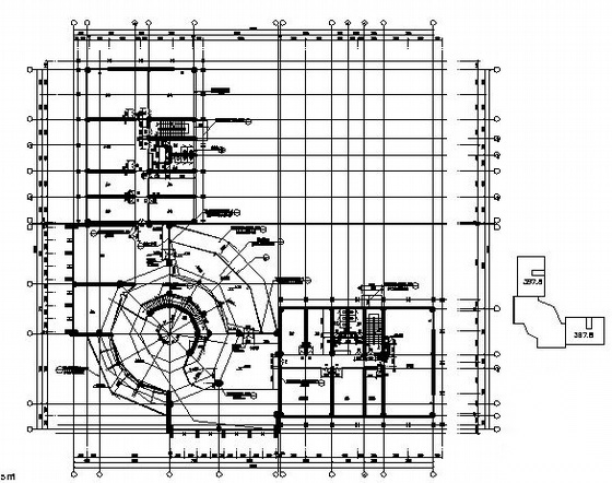 [贵州省水城]某三层售楼中心建筑施工图施工图下载【ID:165140159】