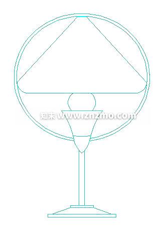 台灯cad施工图下载【ID:181289172】
