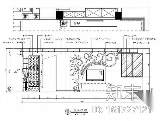 欧式古典三居室装修图cad施工图下载【ID:161727121】