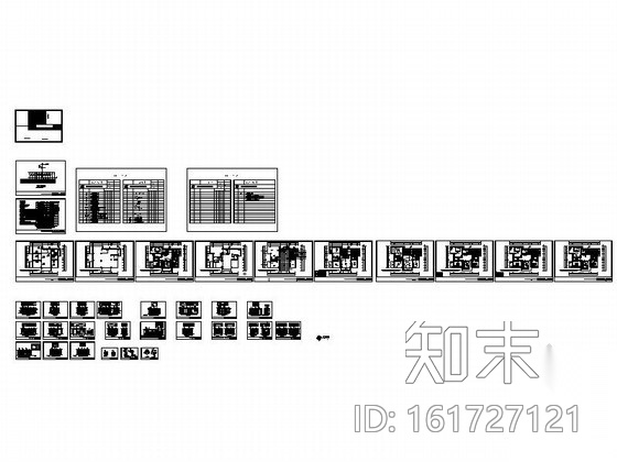 欧式古典三居室装修图cad施工图下载【ID:161727121】