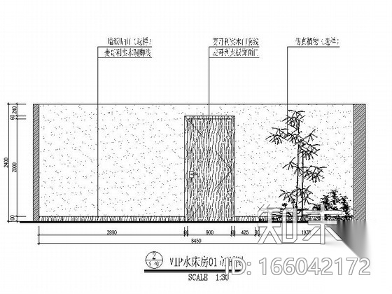 [广东]某四星酒店桑拿套房施工图cad施工图下载【ID:166042172】