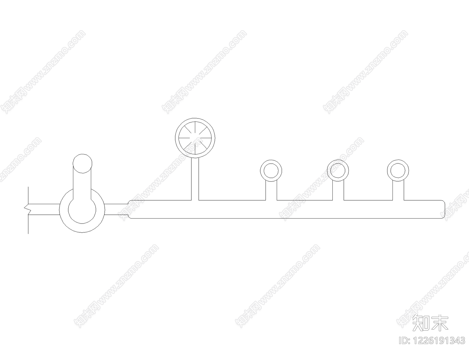 五金管件cad施工图下载【ID:1226191343】