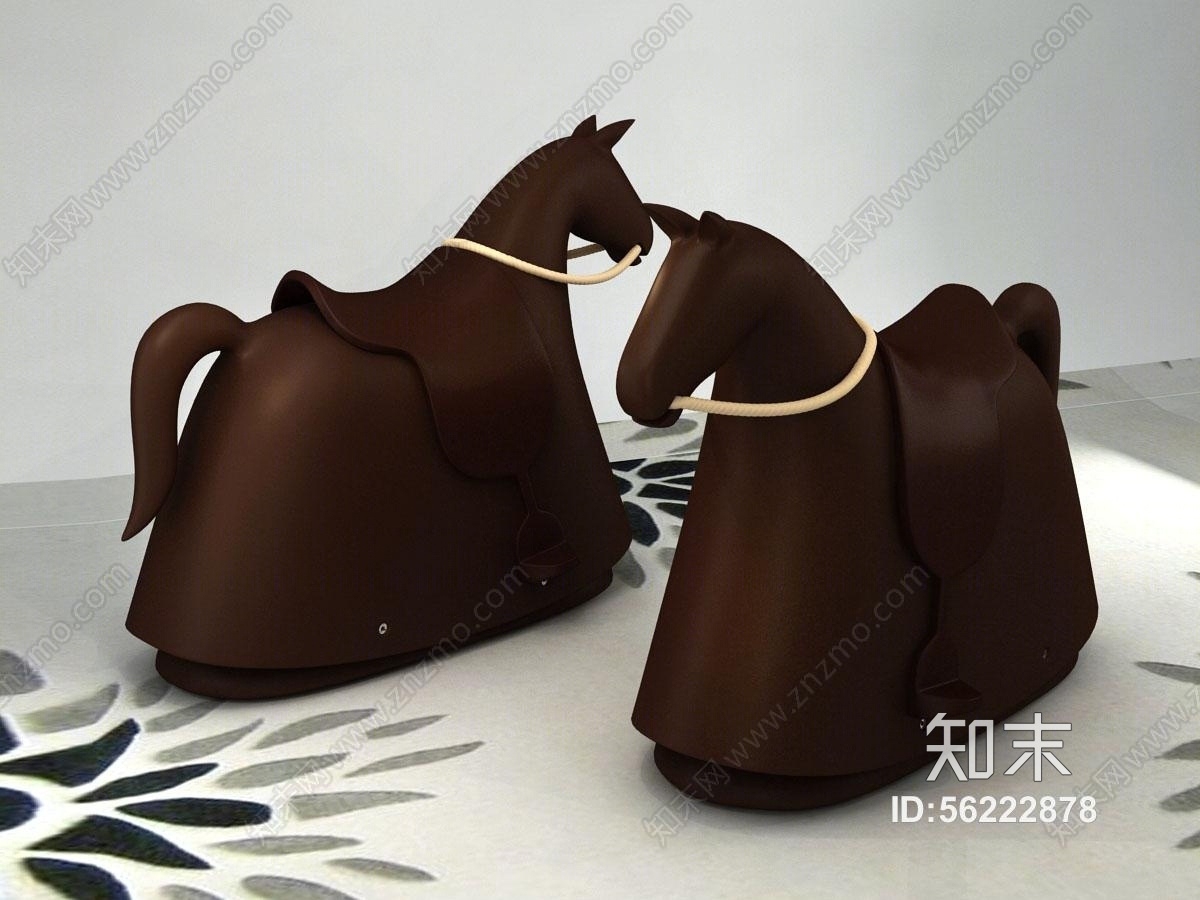 玩具摇摇机器马3D模型下载【ID:56222878】