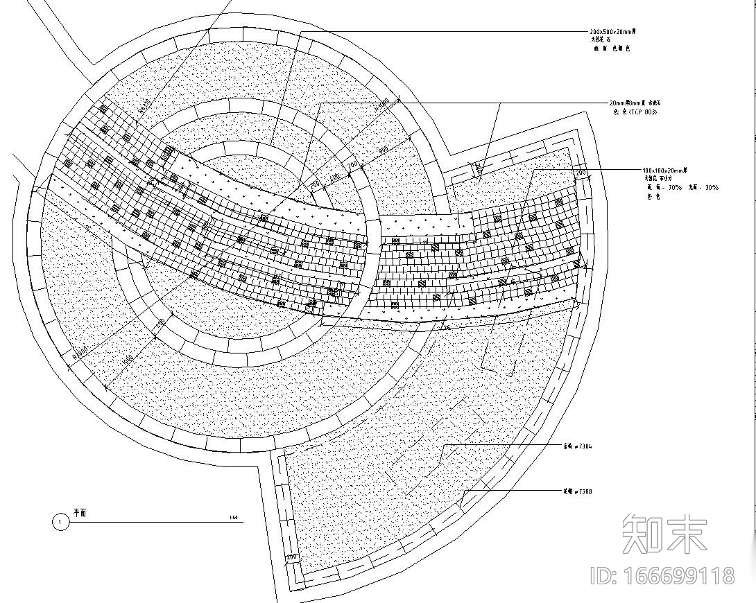 [山东]信合商城居住区全套景观施工图设计（包含CAD+2...cad施工图下载【ID:166699118】