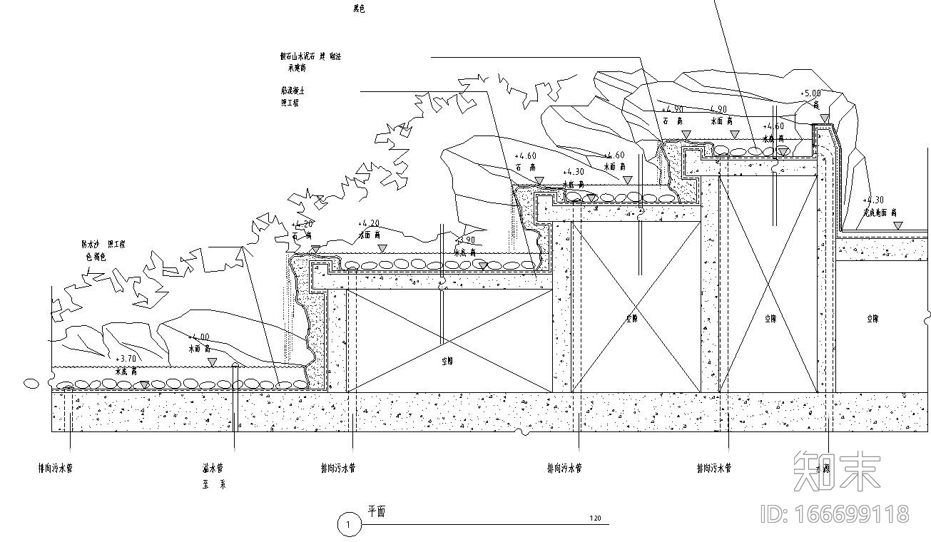 [山东]信合商城居住区全套景观施工图设计（包含CAD+2...cad施工图下载【ID:166699118】