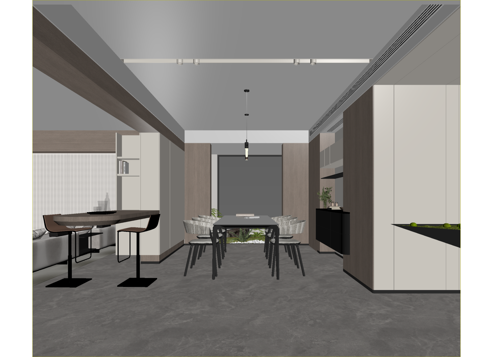 原木客餐厅3D模型下载【ID:1215050725】