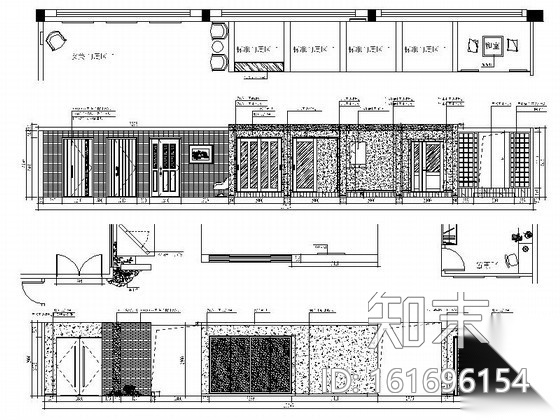 [浙江]大型材料展厅室内施工图cad施工图下载【ID:161696154】