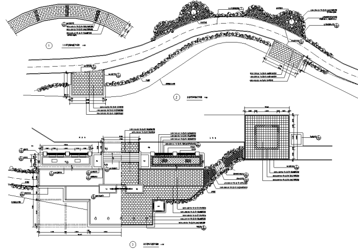 [山东]省重点河道两岸生态景观绿化工程设计全套施工图...施工图下载【ID:160716182】