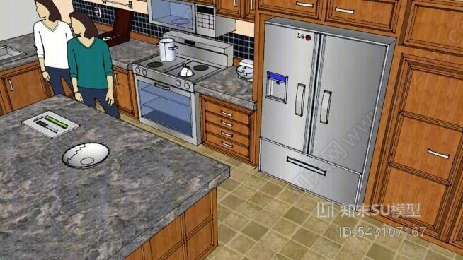 洗碗机SU模型下载【ID:543107167】
